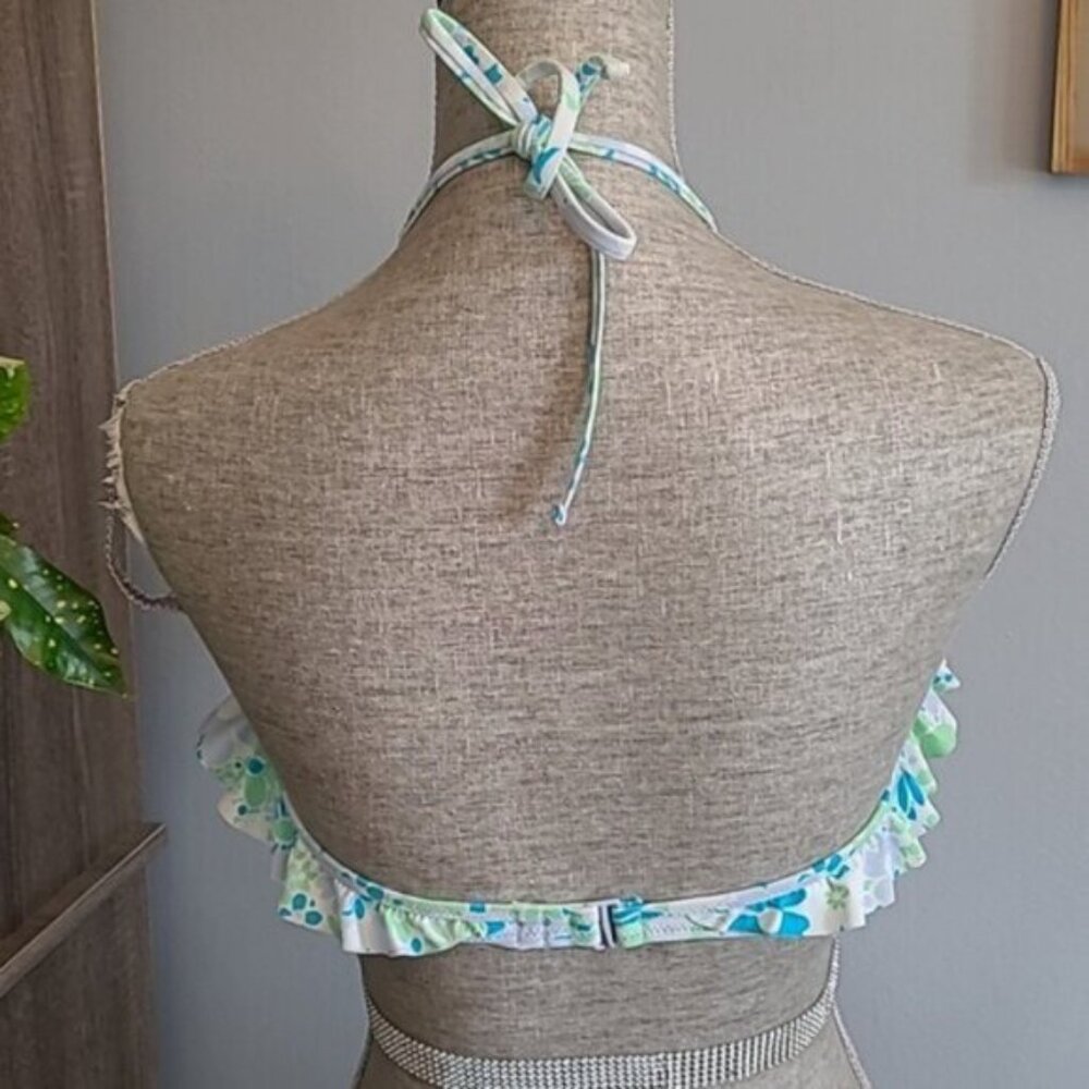 Aerie Real Good Ruffle Floral Print Bikini SET Size M - Picture 2 of 5